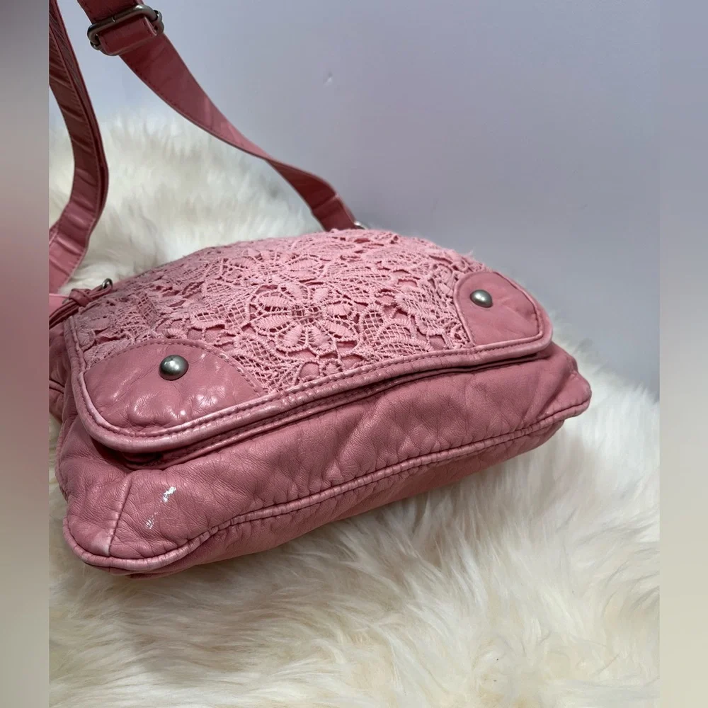 Hand Painted  Vegan leather Crossbody Bag Unbranded - Picture 5 of 13